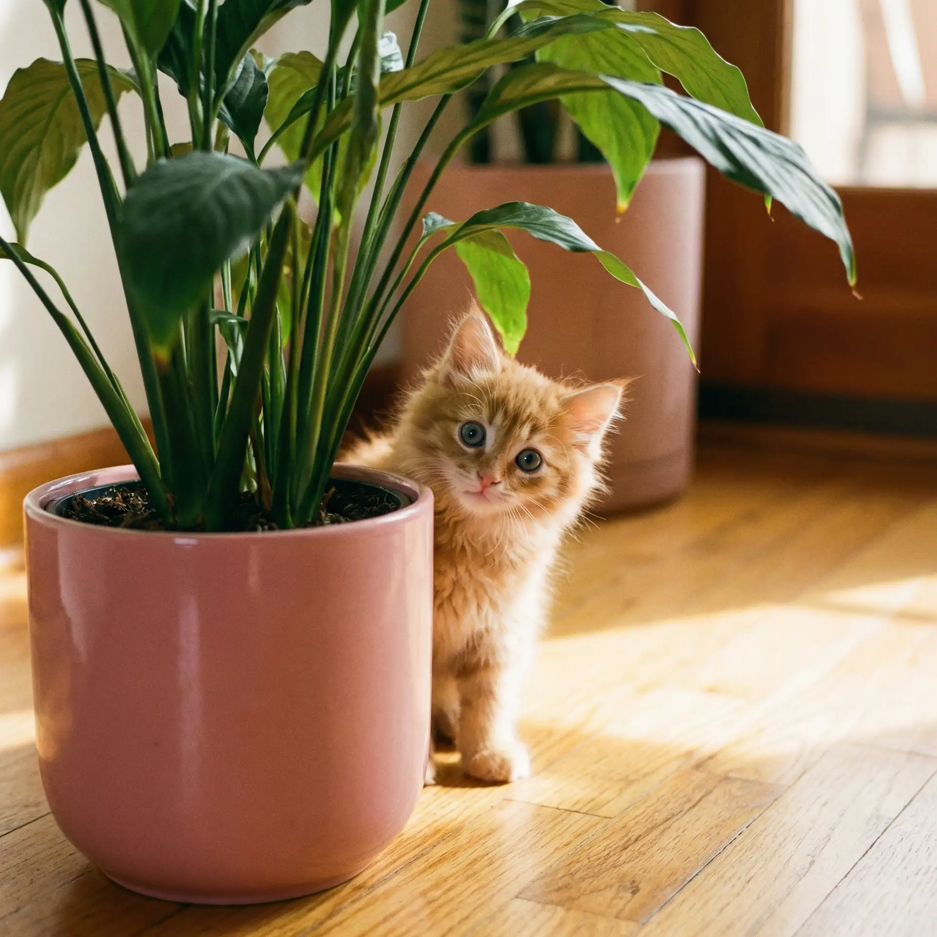 小猫从花盆后探头 - 小小影视在线观看免费